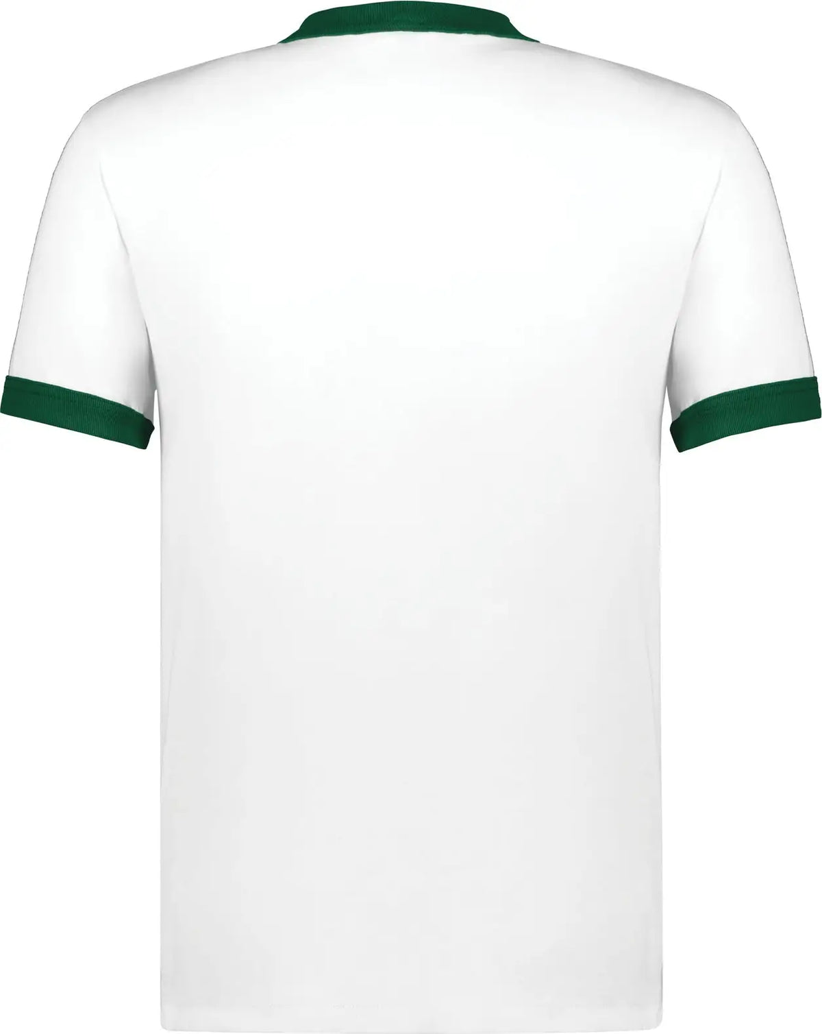 Augusta 710 Adult Ringer T-shirt - White Dark Green