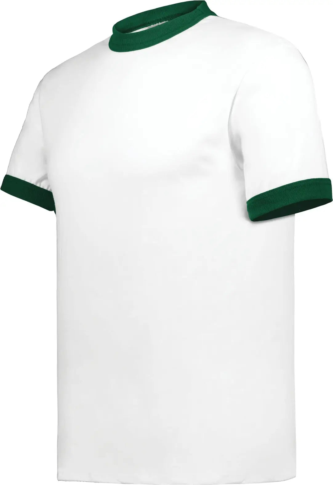 Augusta 710 Adult Ringer T-shirt - White Dark Green - s