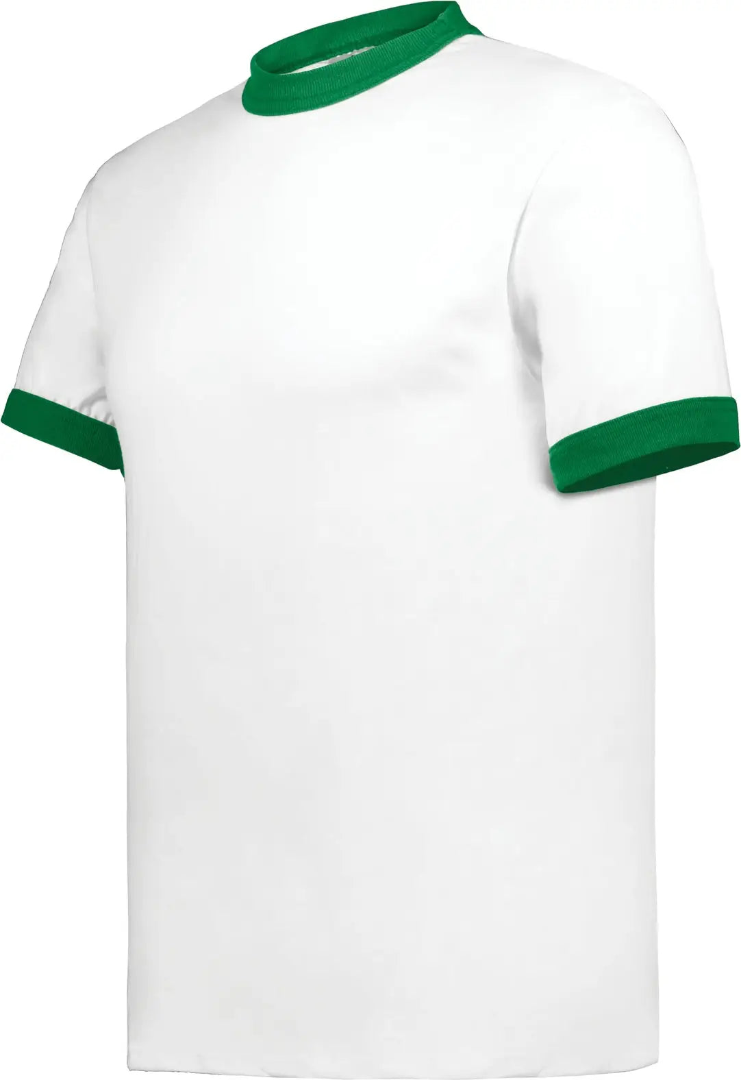 Augusta 710 Adult Ringer T-shirt - White Kelly