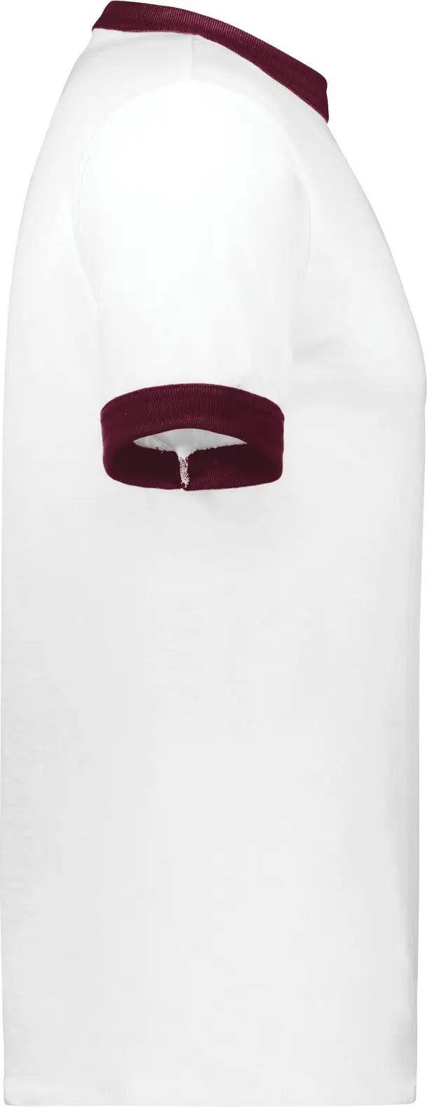 Augusta 710 Adult Ringer T-shirt - White Maroon