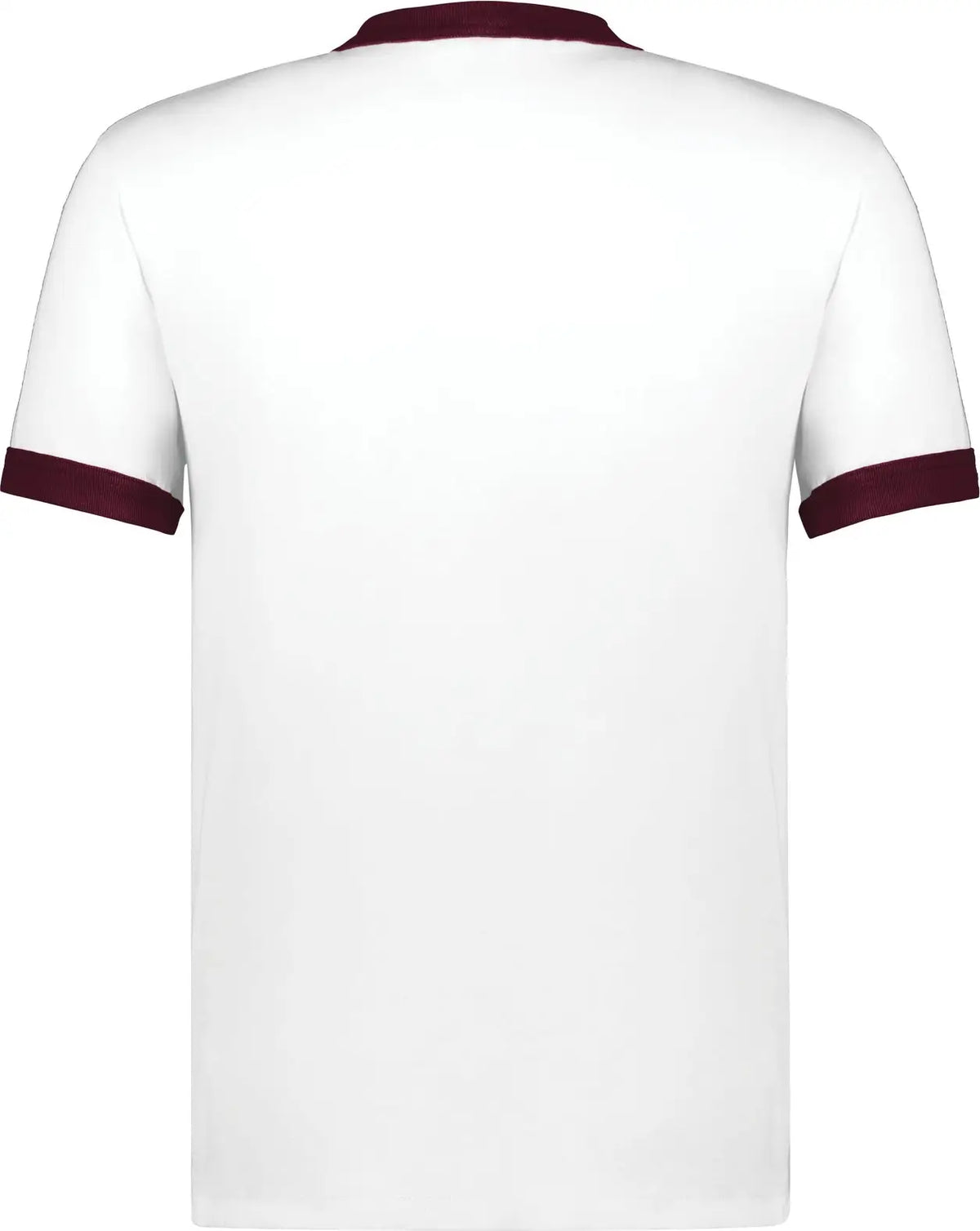 Augusta 710 Adult Ringer T-shirt - White Maroon