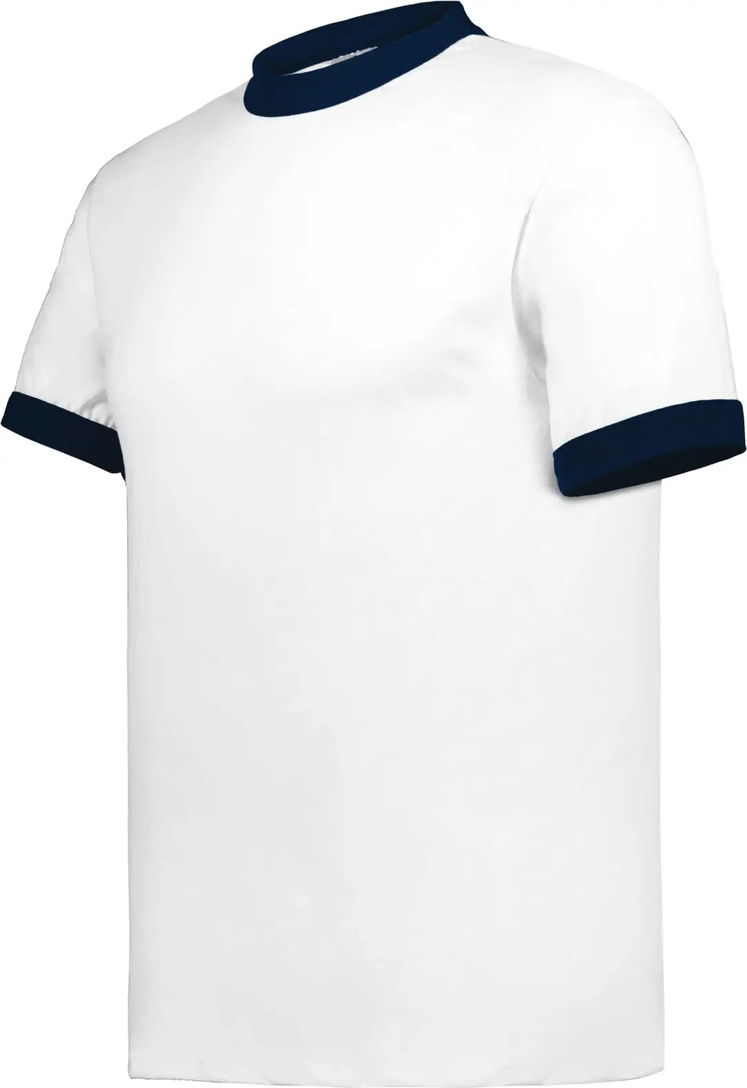 Augusta 710 Adult Ringer T-shirt - White Navy