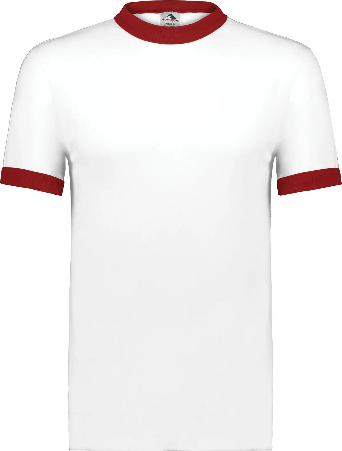 Augusta 710 Adult Ringer T-shirt - White Red