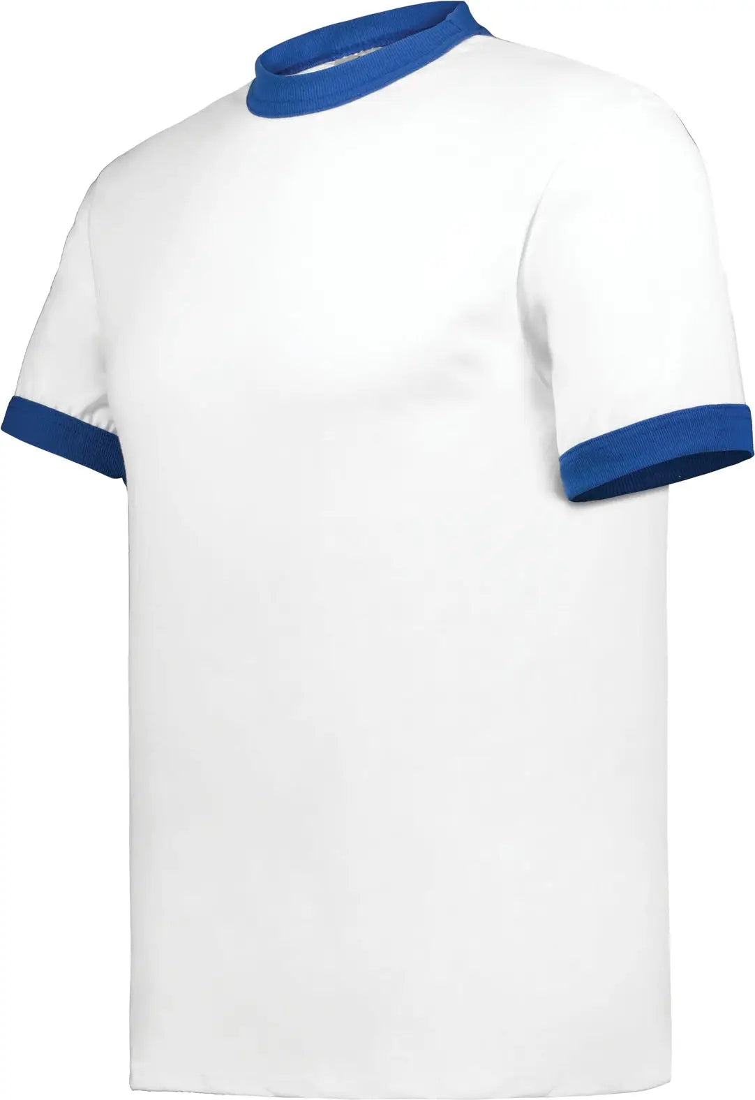 Augusta 710 Adult Ringer T-shirt - White Royal - s
