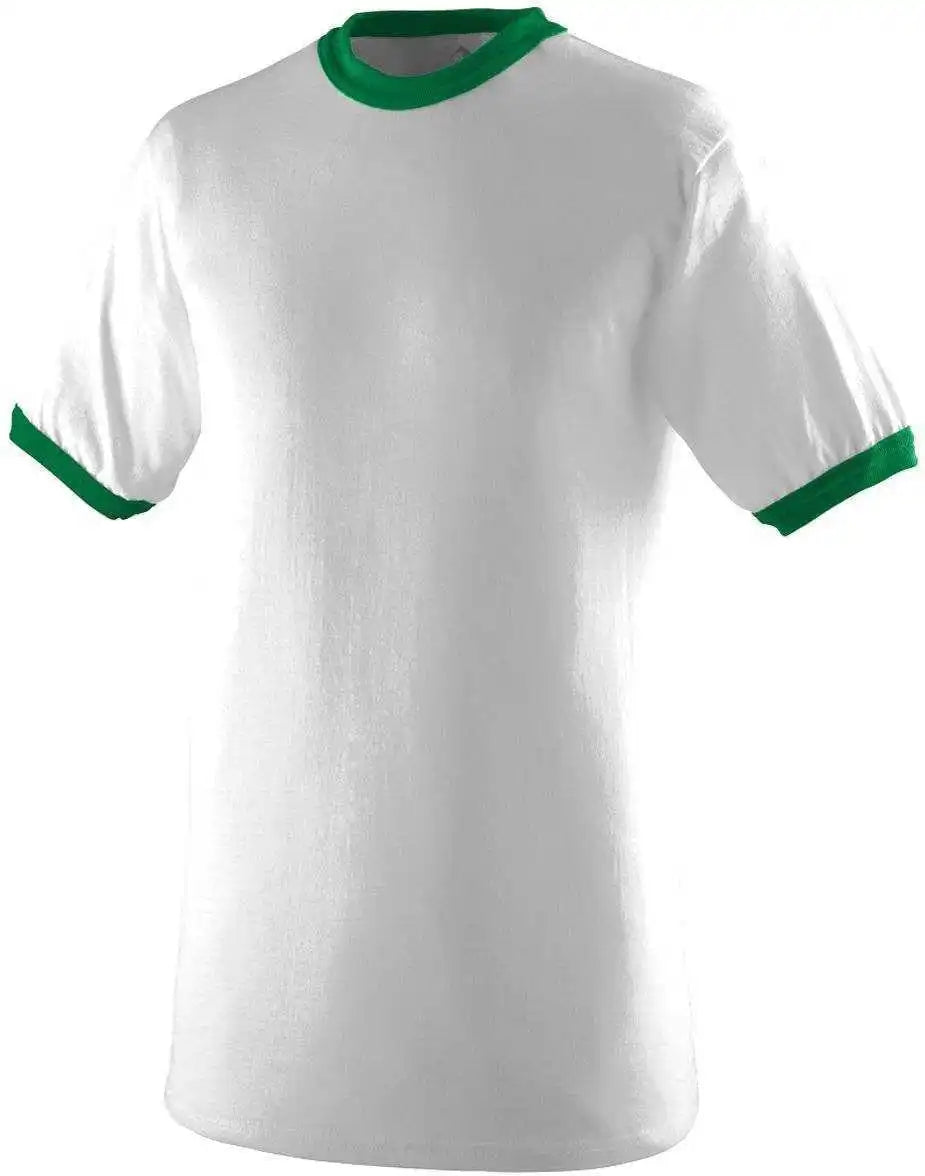 Augusta 710 Ringer T-shirt - White Green