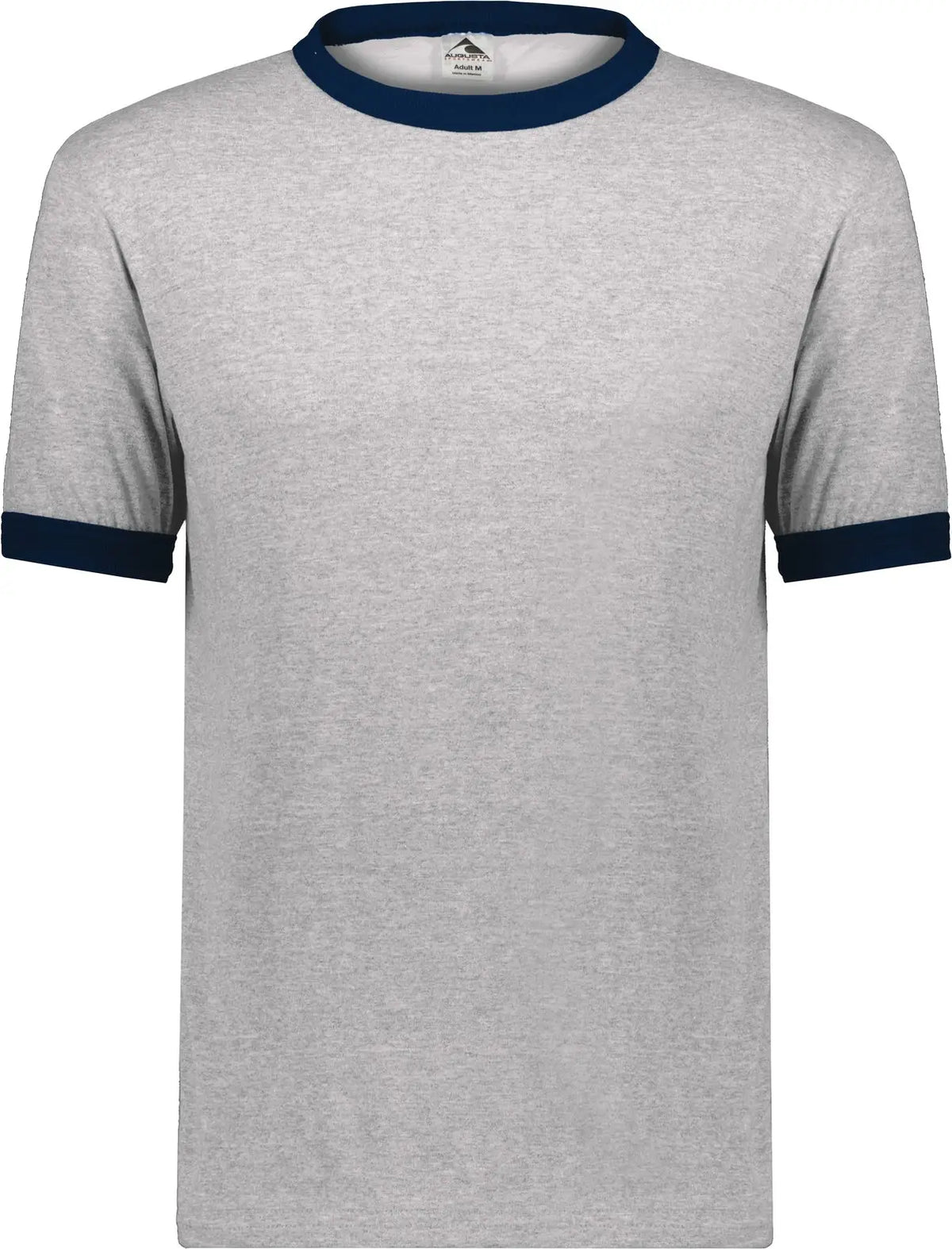 Augusta 711 Youth Ringer T-shirt - Athletic Heather Navy