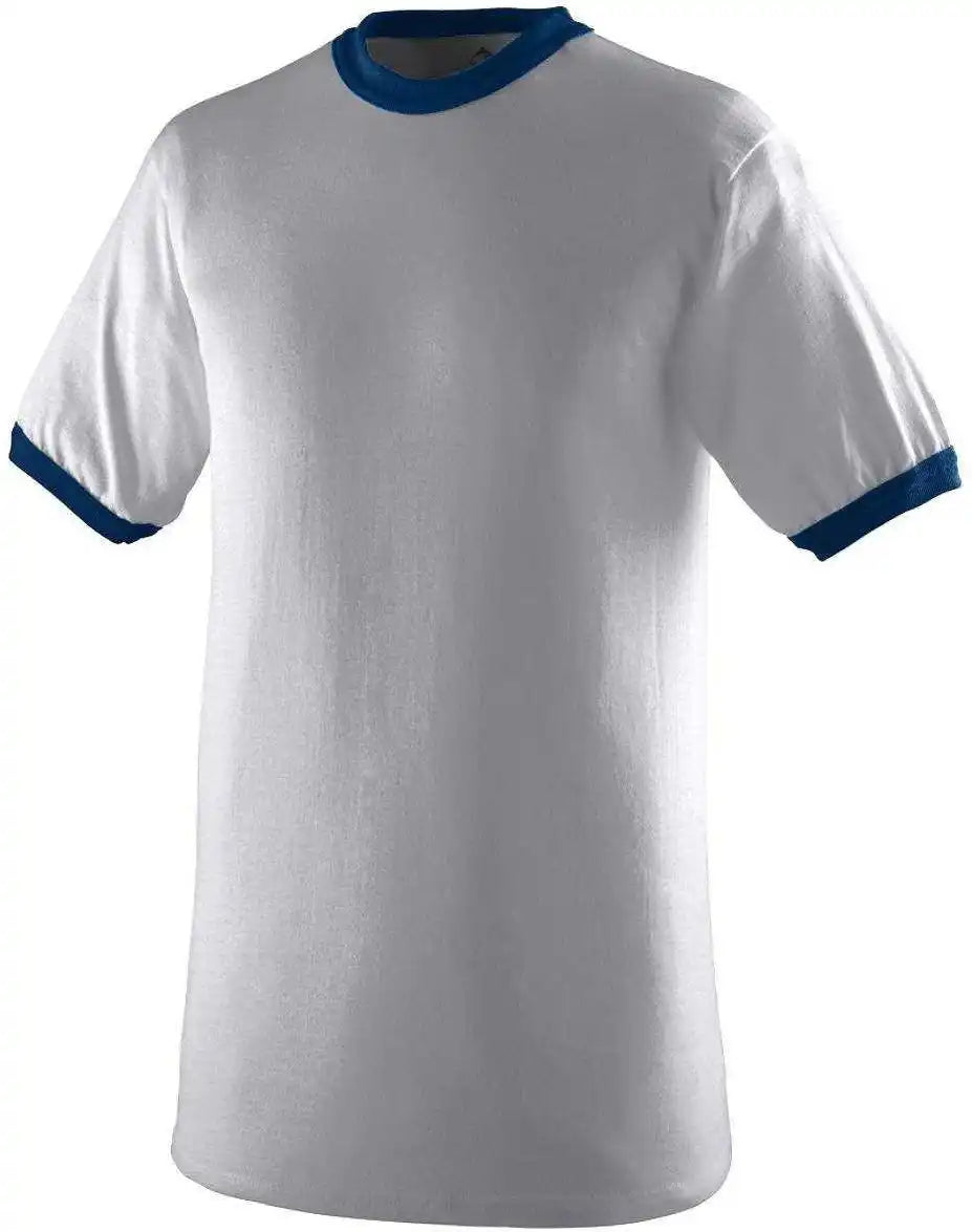 Augusta 711 Youth-ringer T-shirt - Light Gray Navy