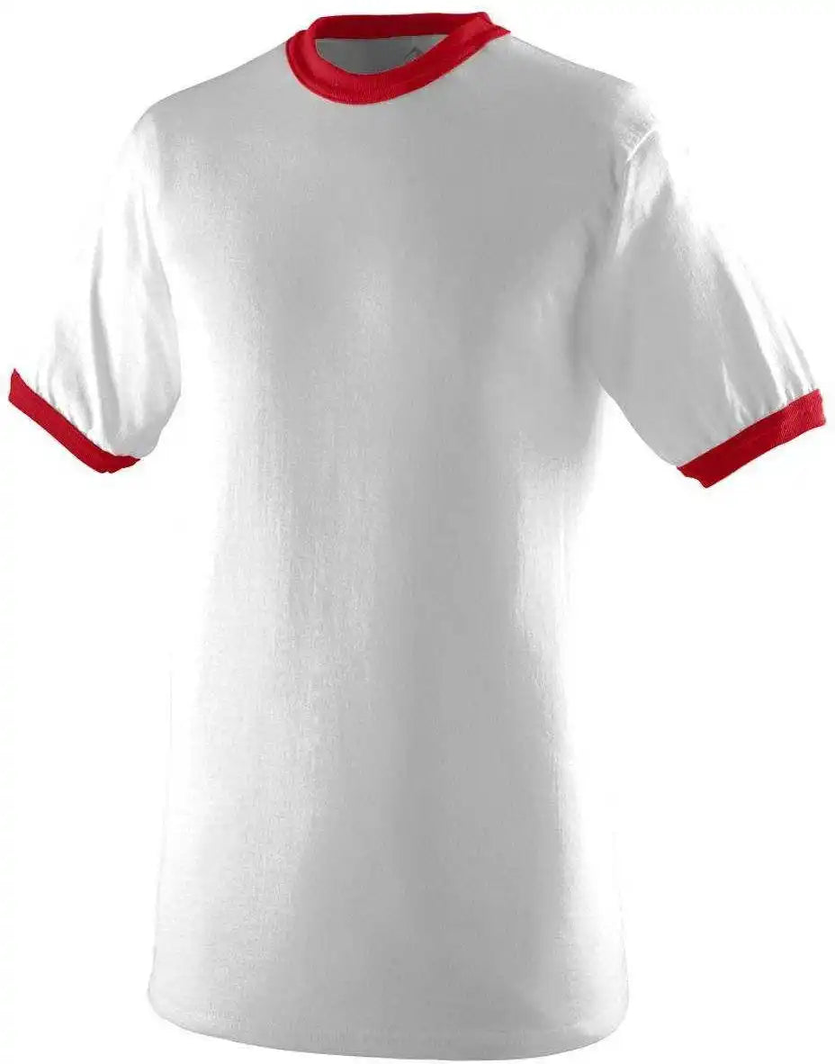 Augusta 711 Youth Ringer t Shirt White Red