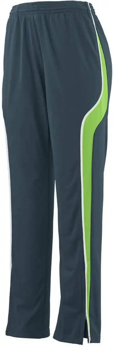 Augusta 7716 Ladies Rival Pant - Dark Gray Lime White