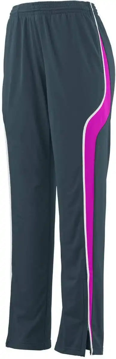 Augusta 7716 Ladies Rival Pant Dark Gray Pink White