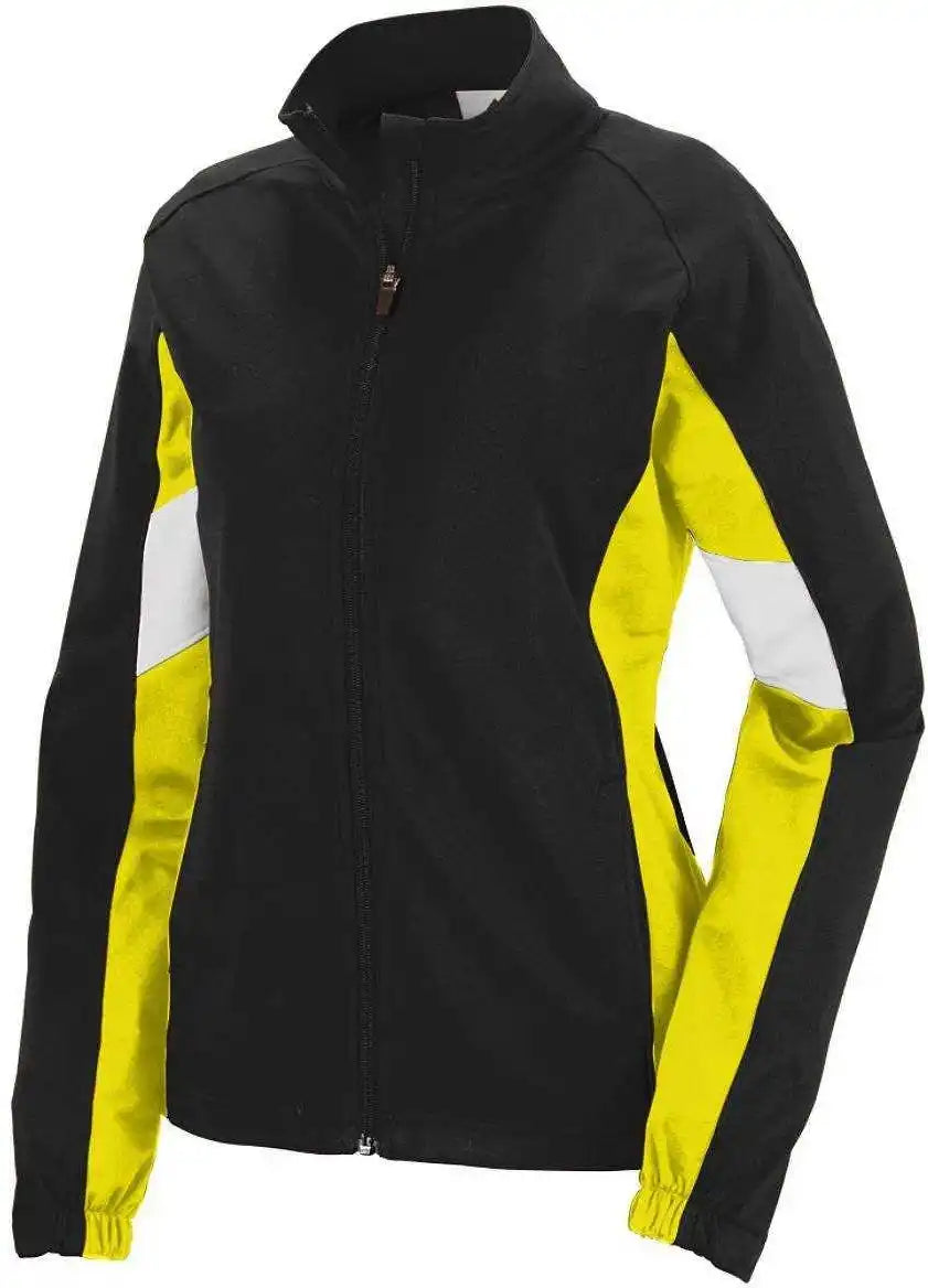 Augusta 7724 Ladies Tour De Force Jacket Black Yellow White