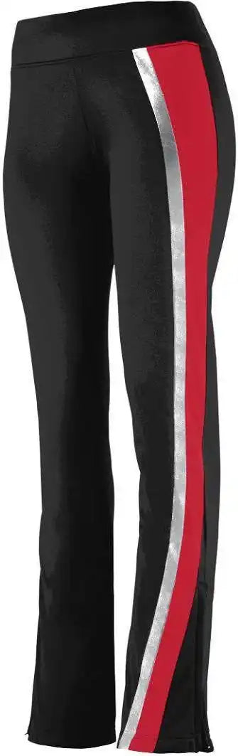 Augusta 7737 Ladies Aurora Pant - Black Red Light Gray