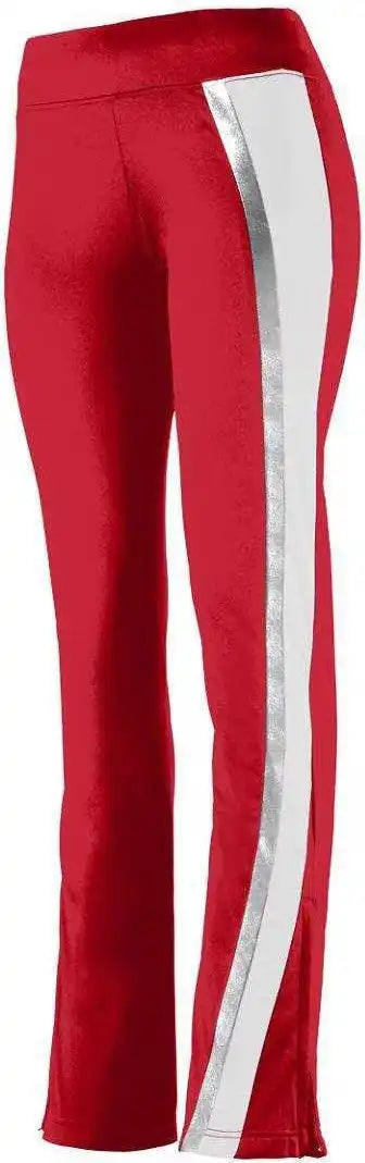 Augusta 7737 Ladies Aurora Pant - Red White Light Gray
