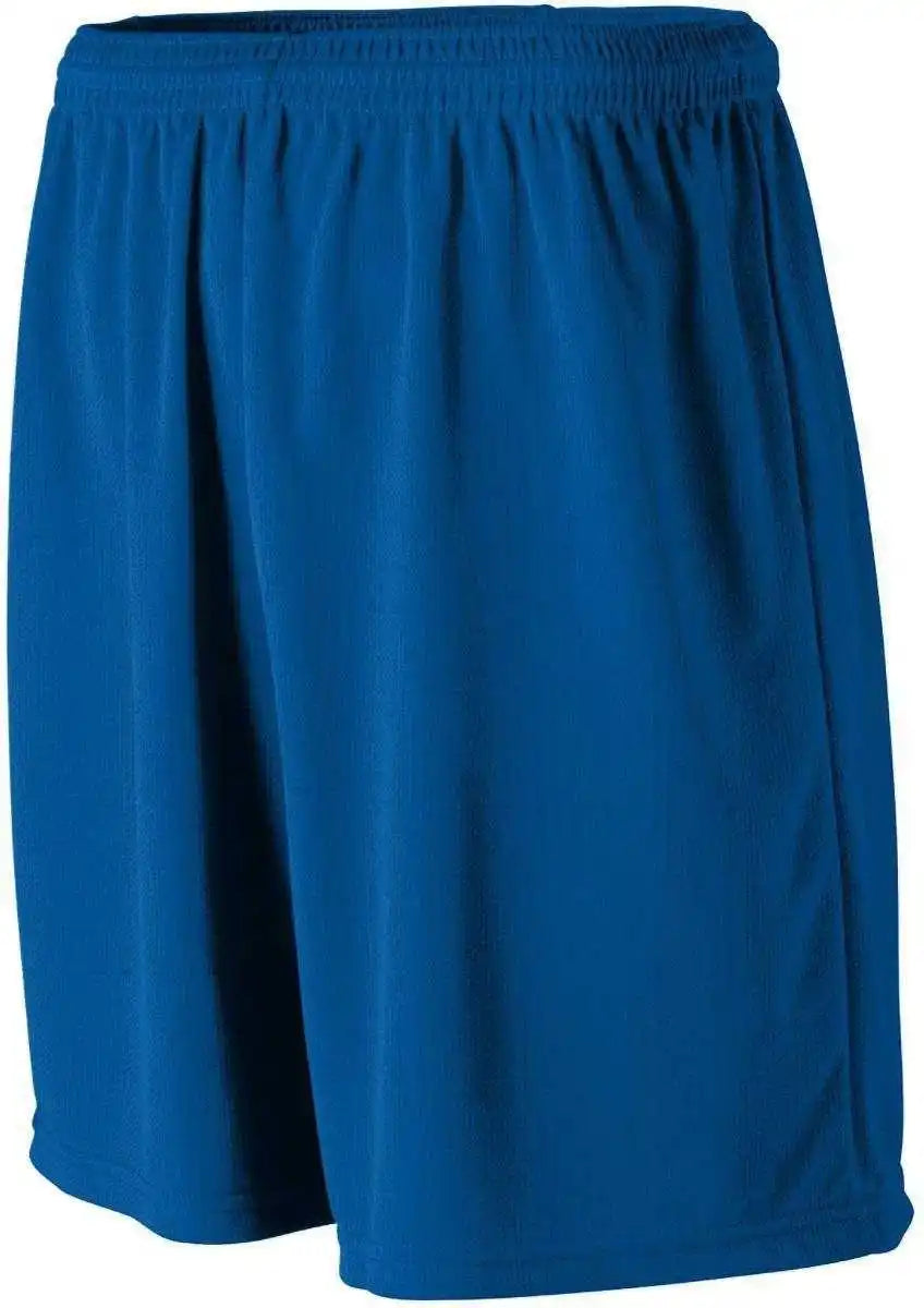 Augusta 806 Youth Wicking Mesh Athletic Short Royal