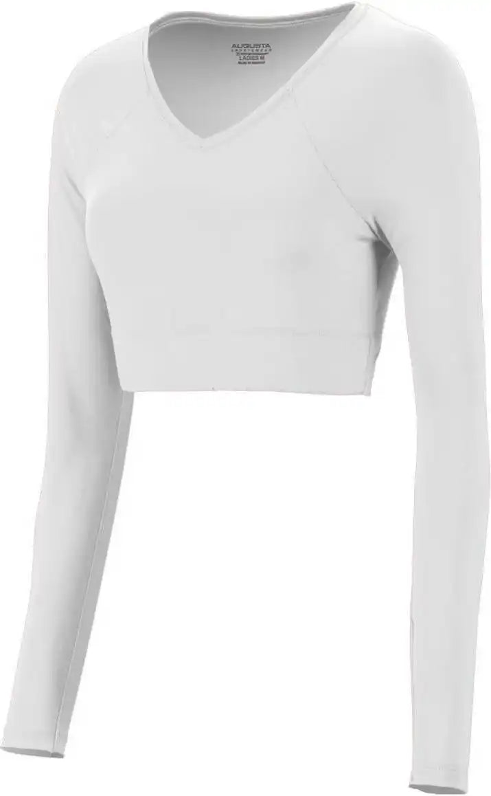 Augusta 9012 Ladies v Neck Liner White