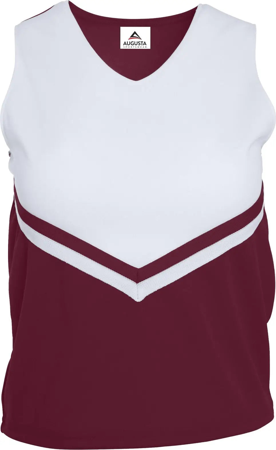 Augusta 9110 Ladies Pride Shell - Maroon White - s