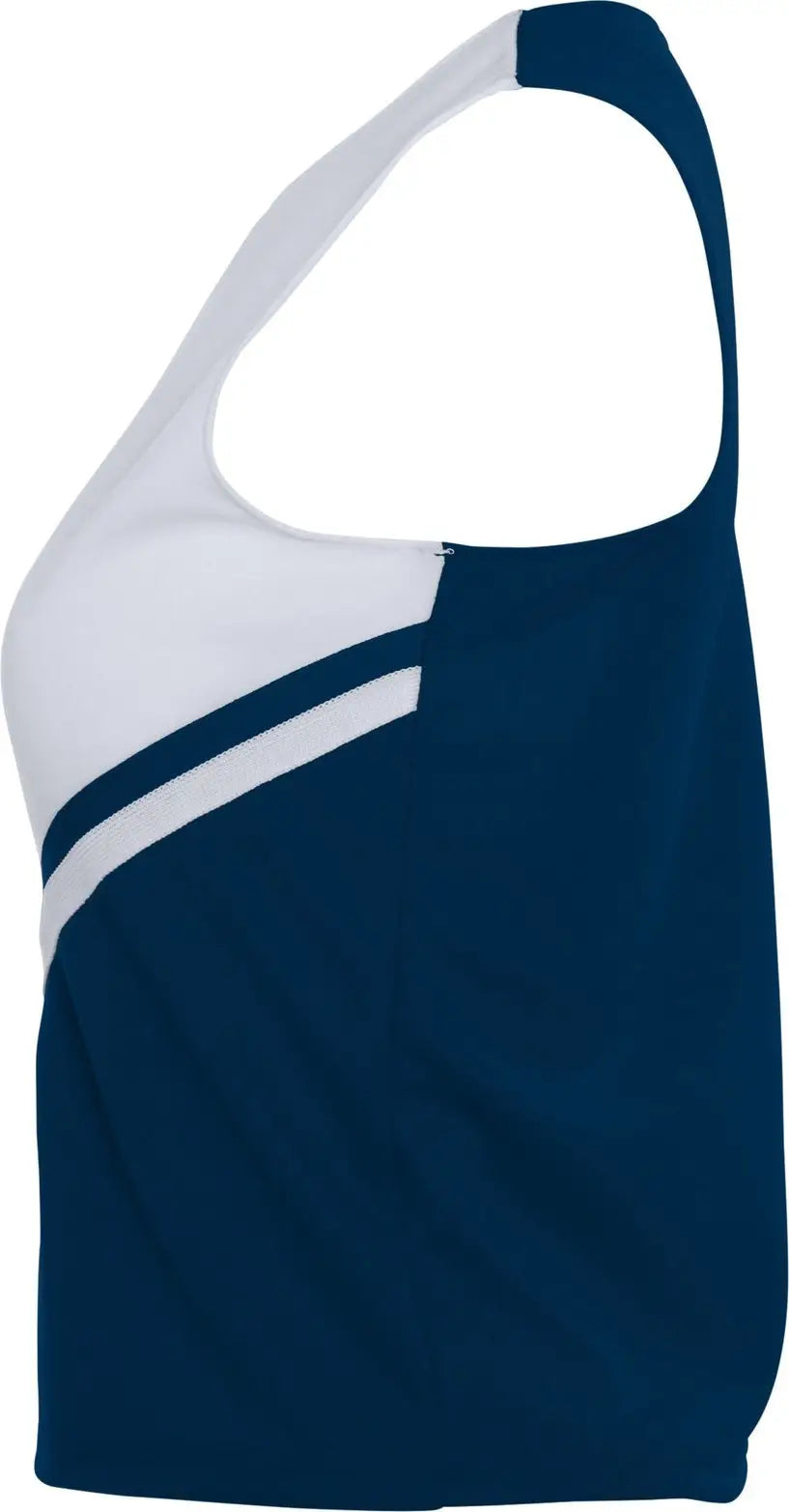 Augusta 9110 Ladies Pride Shell - Navy White