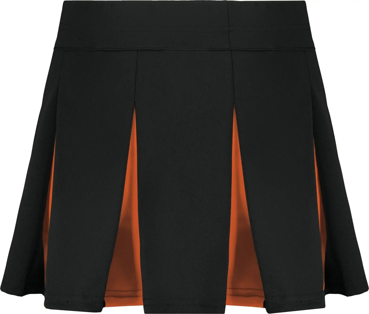 Augusta 9116 Girls Liberty Skirt - Black Orange