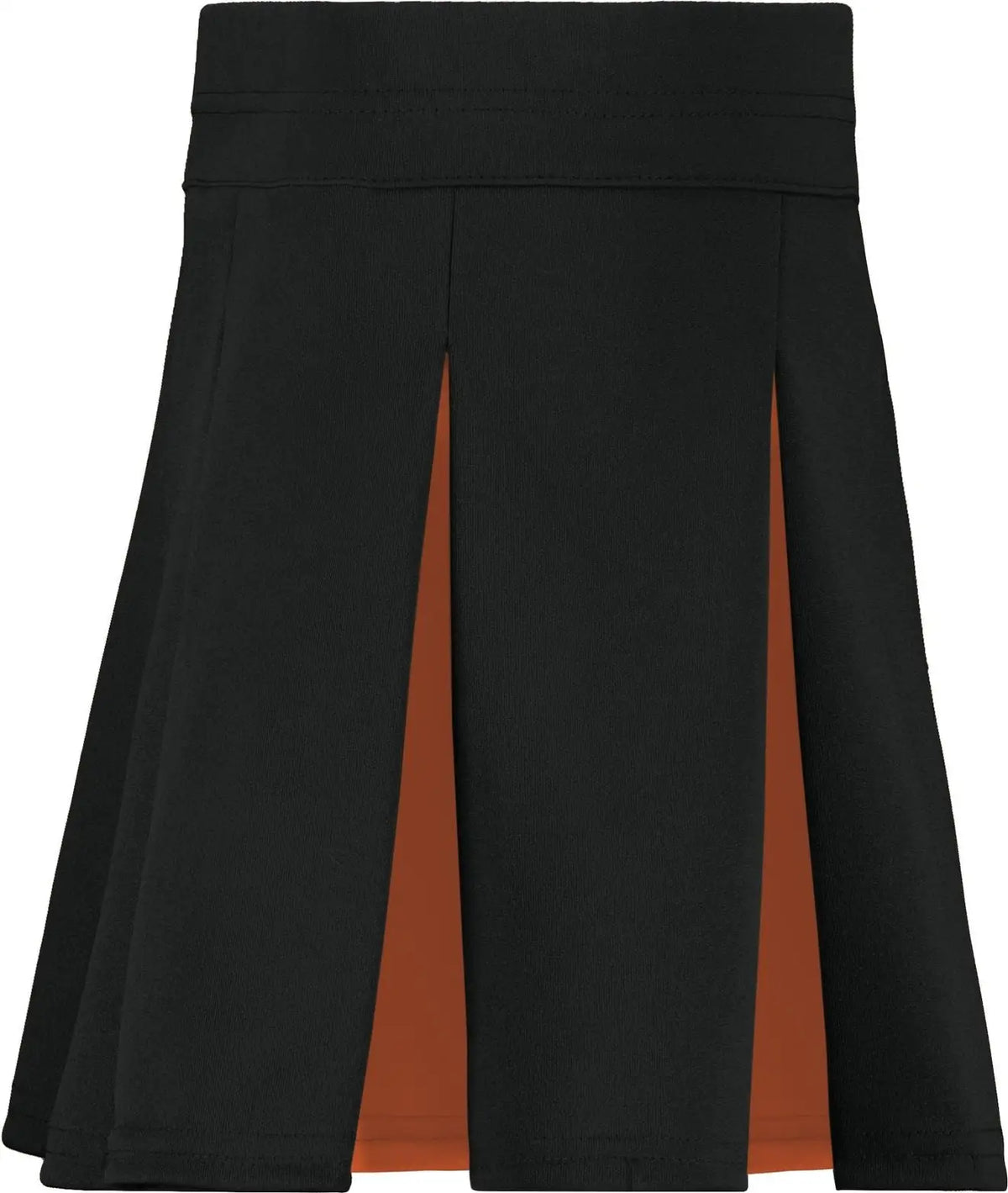 Augusta 9116 Girls Liberty Skirt - Black Orange