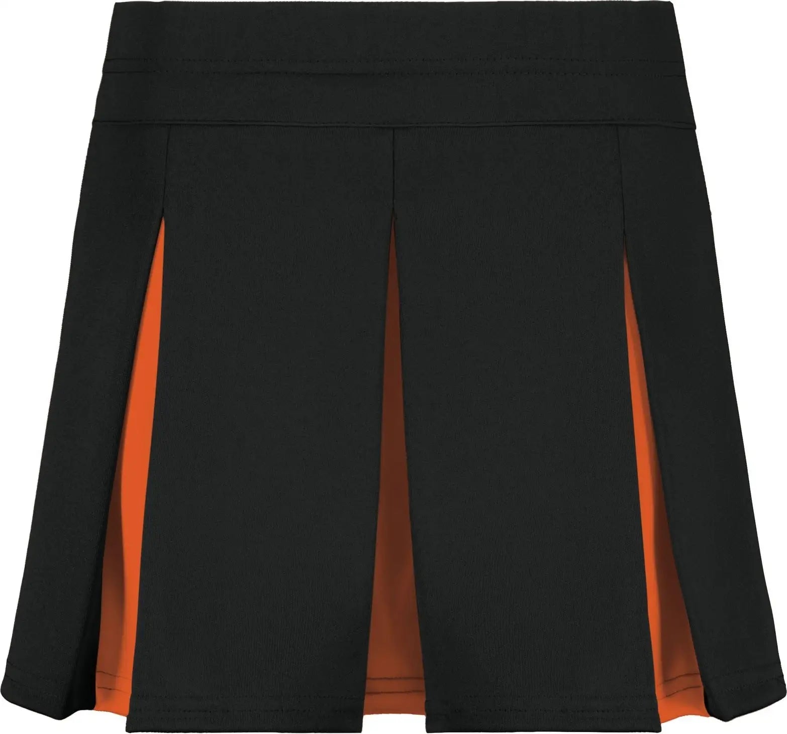 Augusta 9116 Girls Liberty Skirt - Black Orange - Xs