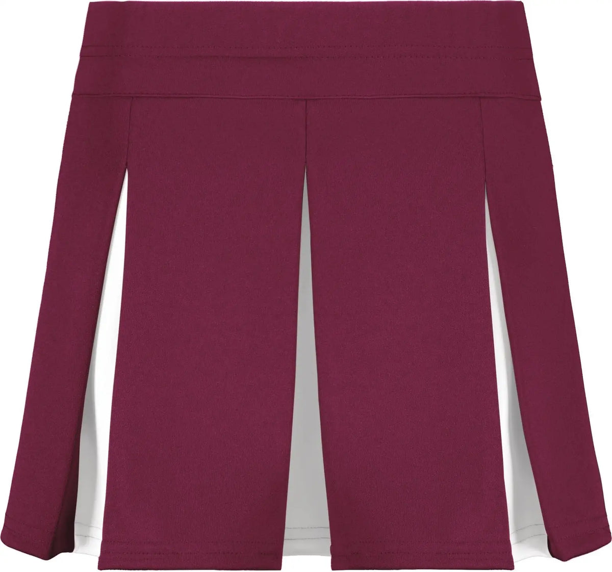 Augusta 9116 Girls Liberty Skirt - Maroon White