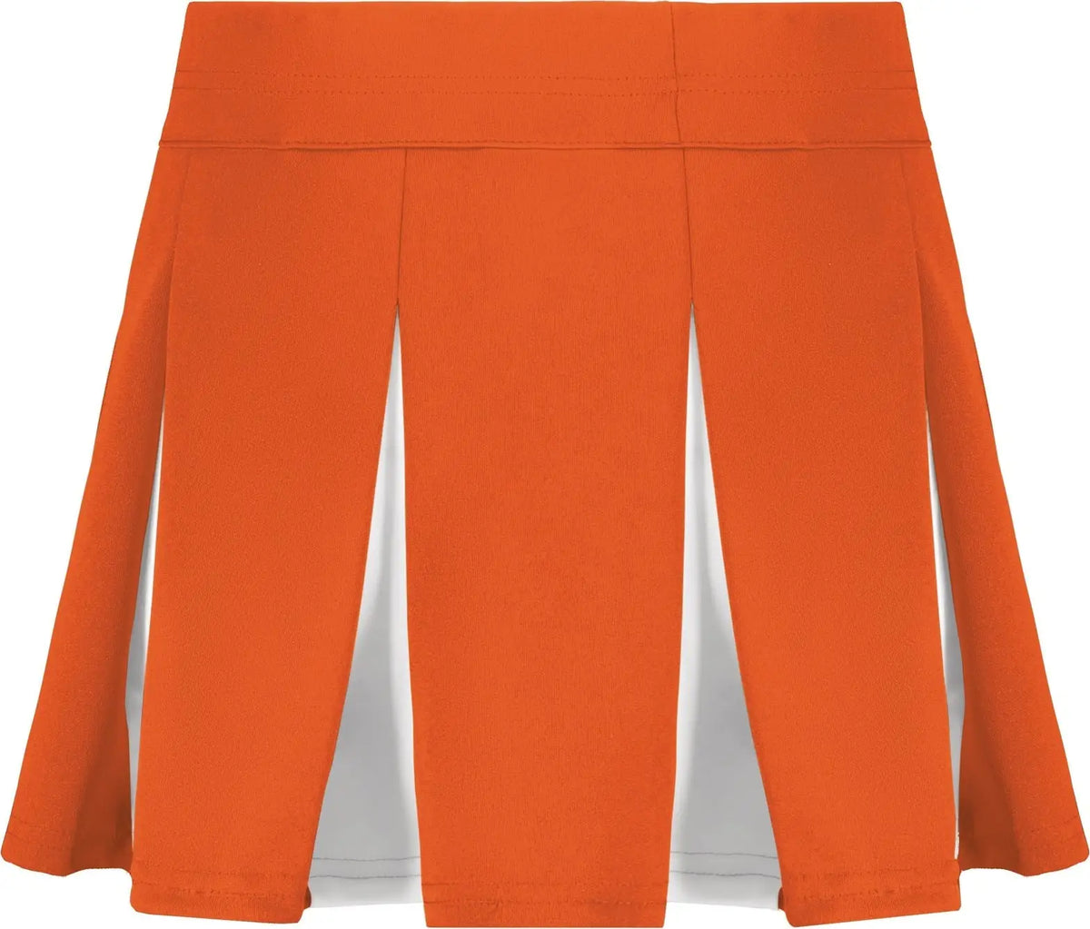 Augusta 9116 Girls Liberty Skirt - Orange White