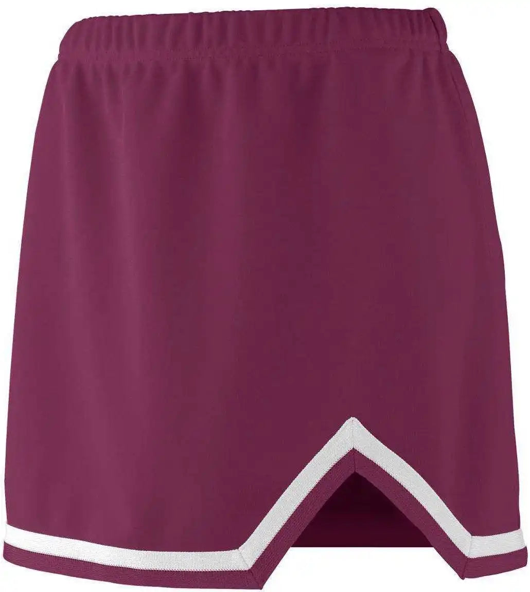 Augusta 9125 Ladies Energy Skirt - Maroon White