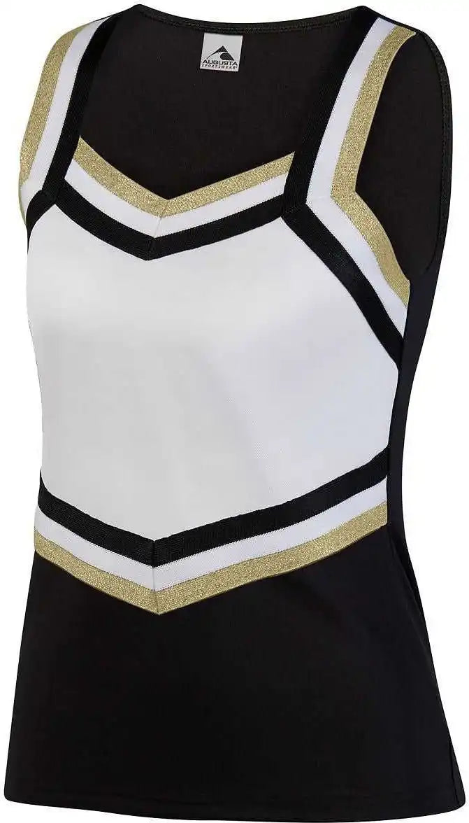 Augusta 9140 Ladies Pike Shell - Black White Metallic Gold