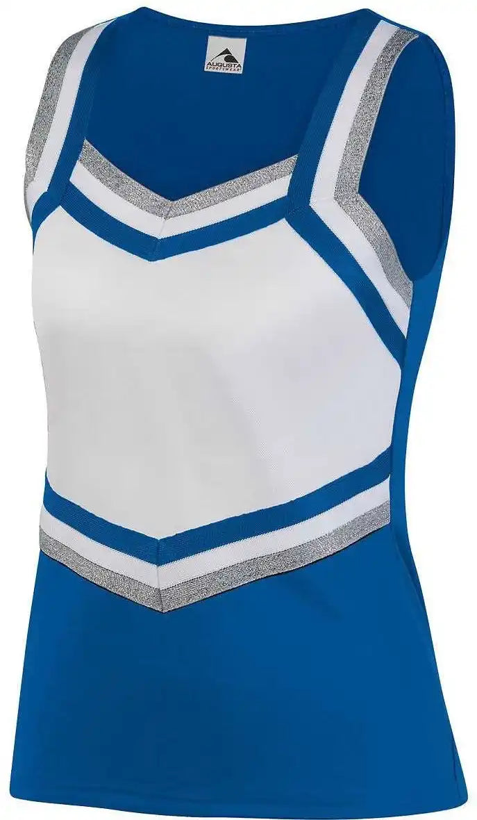 Augusta 9140 Ladies Pike Shell - Royal White Metallic Silver