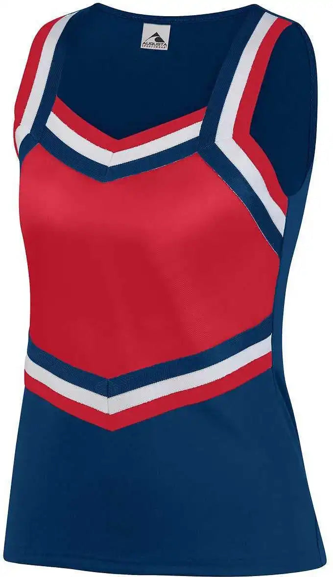 Augusta 9141 Girl’s Pike Shell Navy Red White