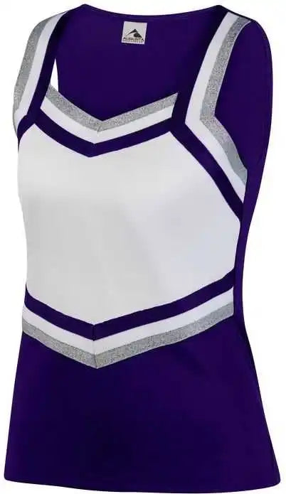 Augusta 9141 Girl’s Pike Shell - Purple White Metallic Silver