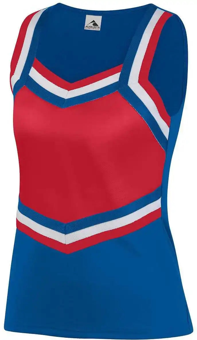 Augusta 9141 Girl’s Pike Shell Royal Red White