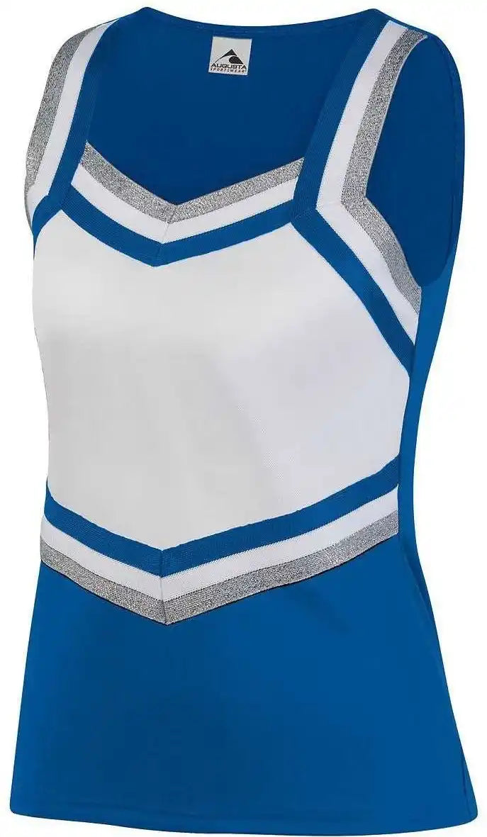 Augusta 9141 Girl’s Pike Shell Royal White Metallic Silver