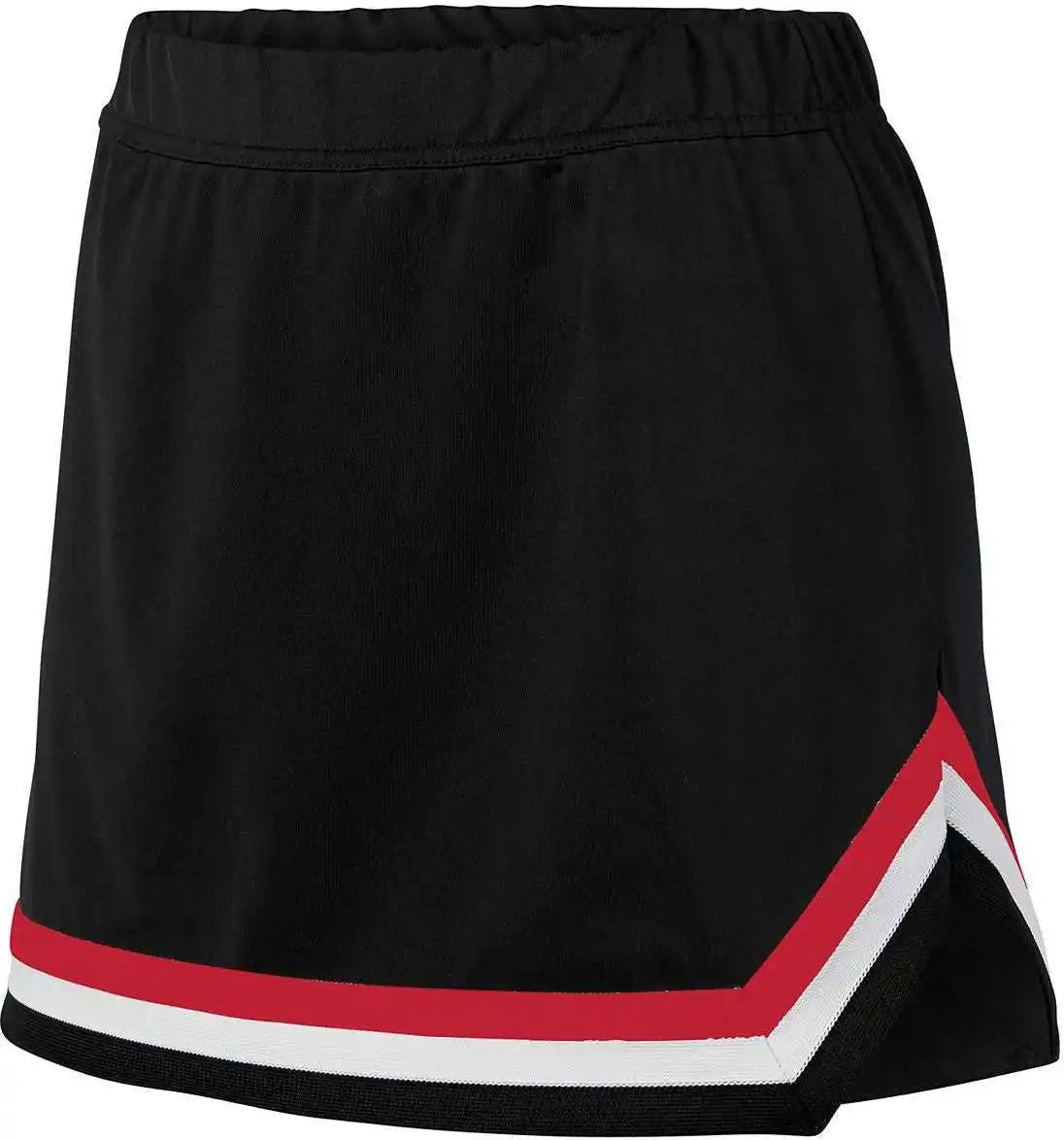 Augusta 9145 Ladies Pike Skirt - Black Red White