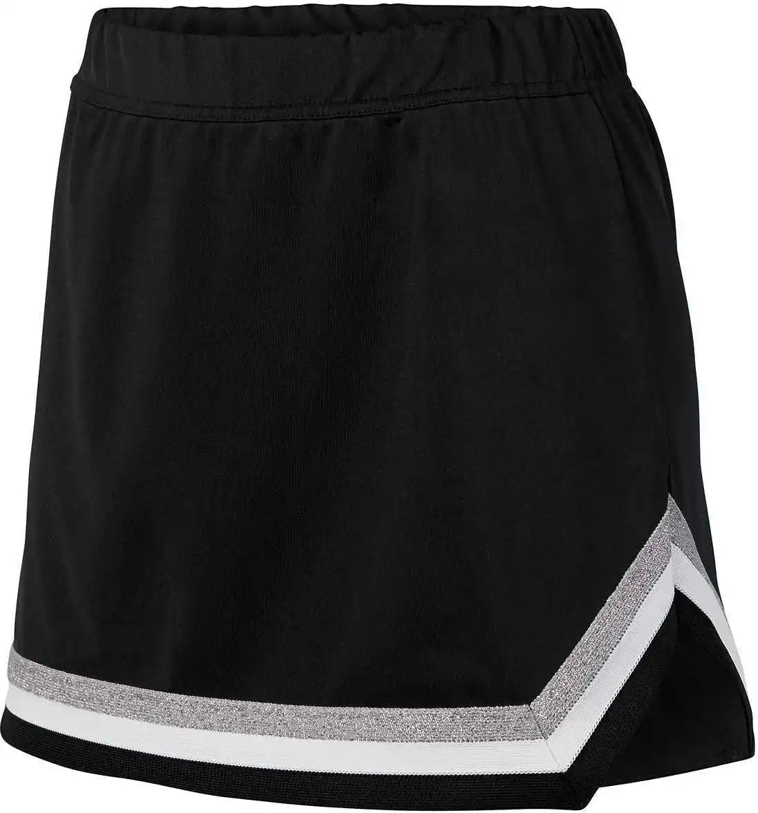 Augusta 9145 Ladies Pike Skirt - Black White Metallic Silver