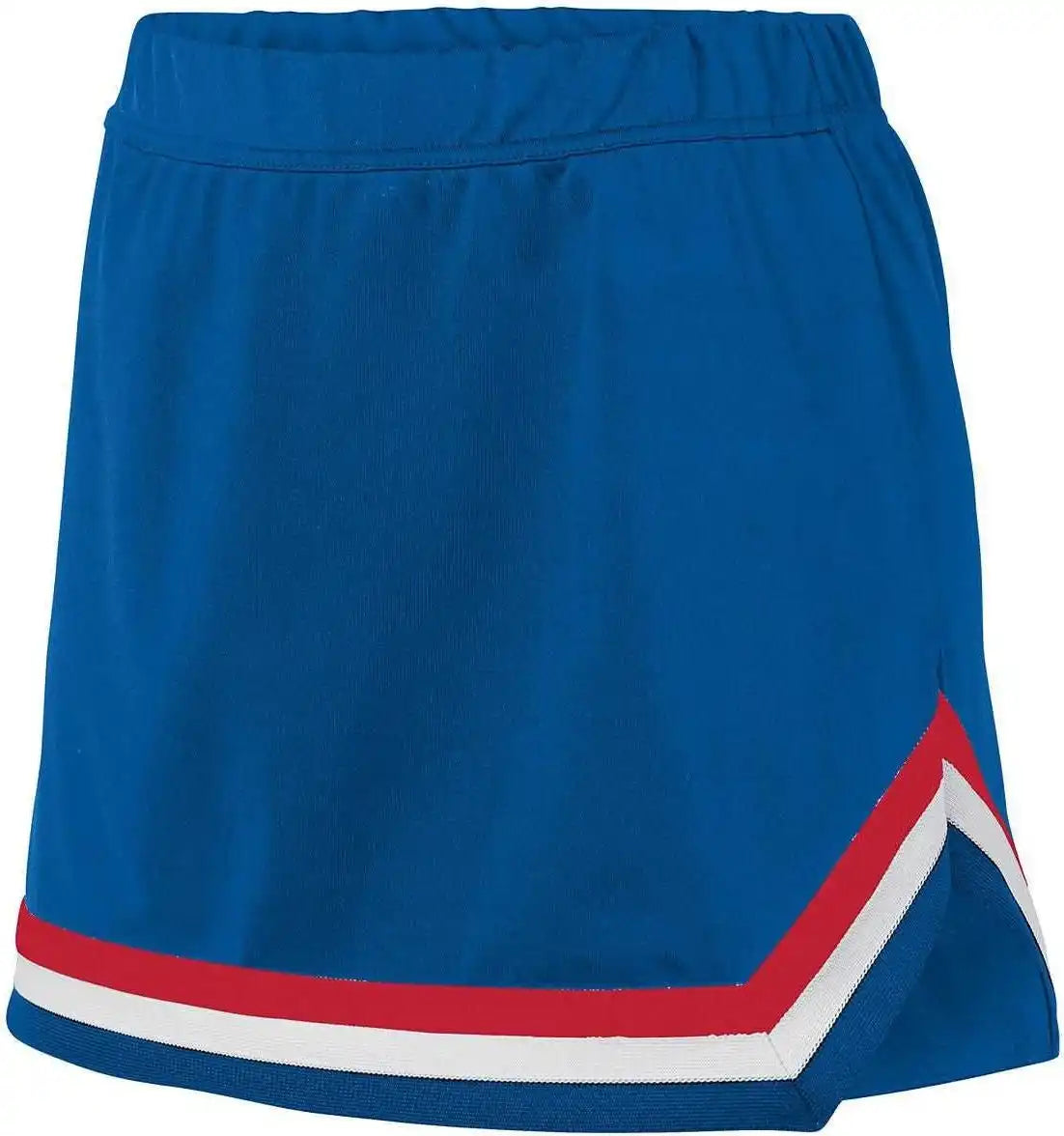 Augusta 9145 Ladies Pike Skirt - Royal Red White