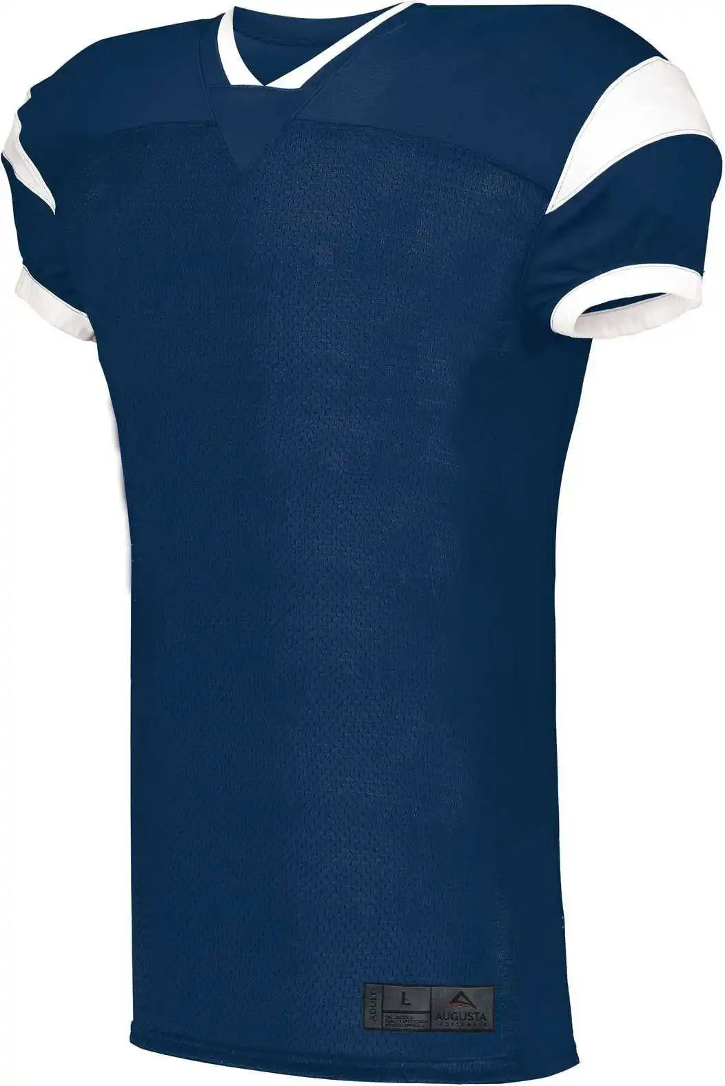 Augusta 9582 Slant Football Jersey Navy White