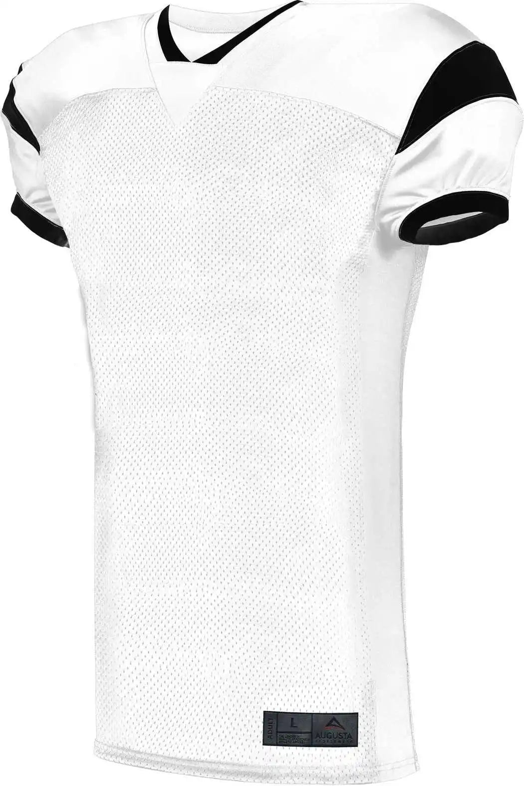 Augusta 9582 Slant Football Jersey White Black
