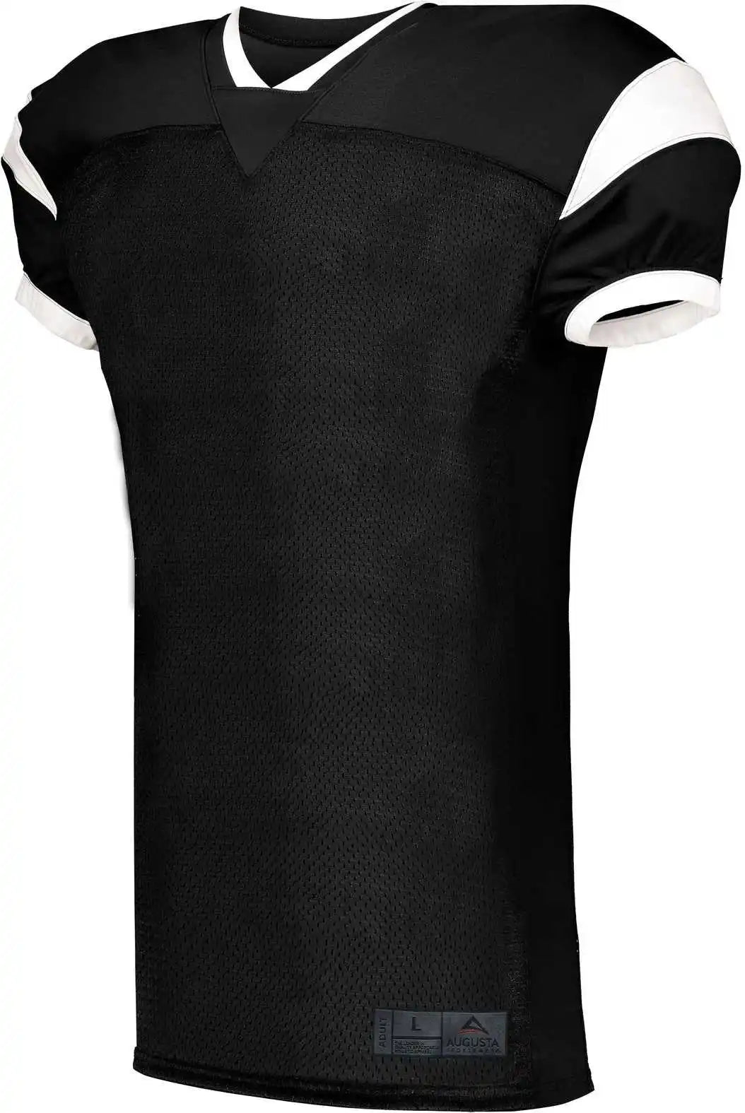 Augusta 9583 Youth Slant Football Jersey Black White