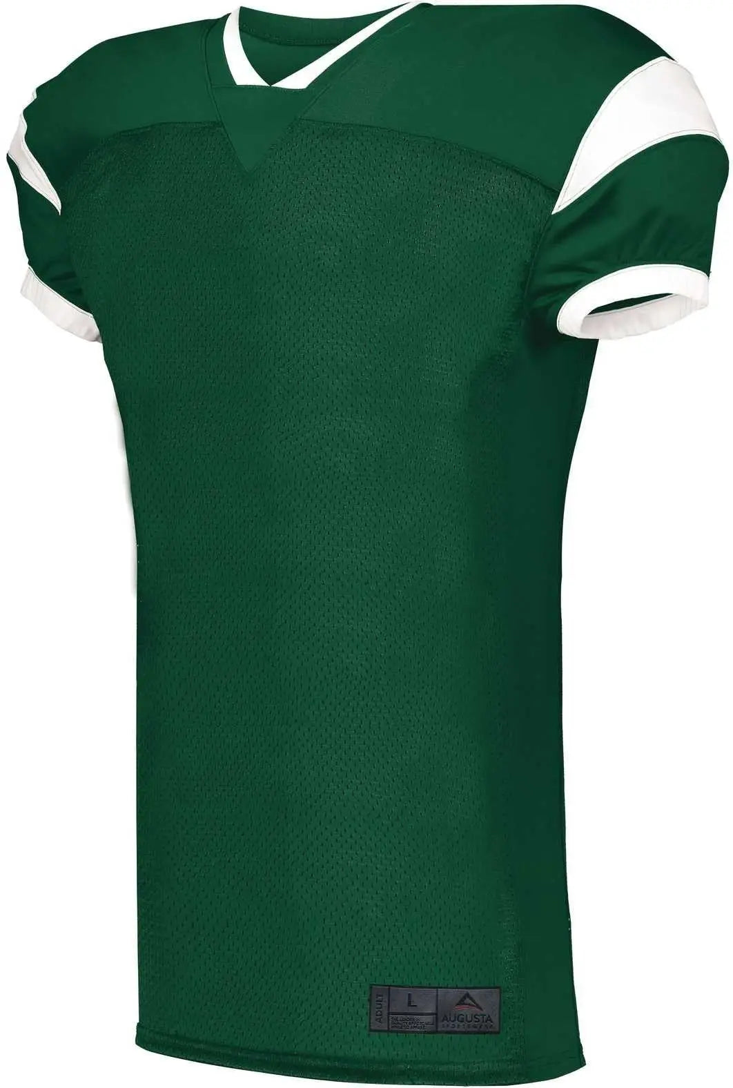 Augusta 9583 Youth Slant Football Jersey - Dark Green White