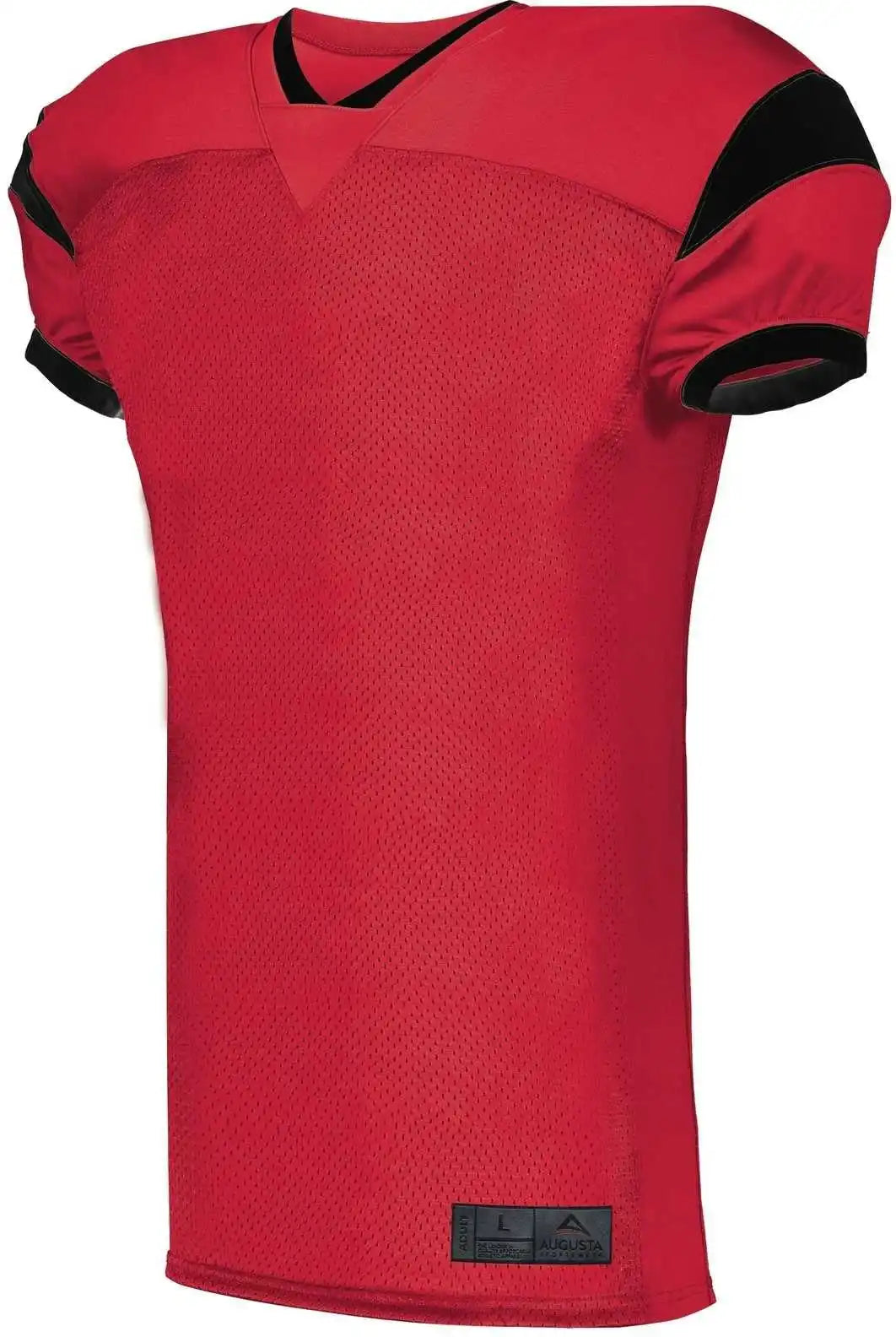Augusta 9583 Youth Slant Football Jersey Red Black
