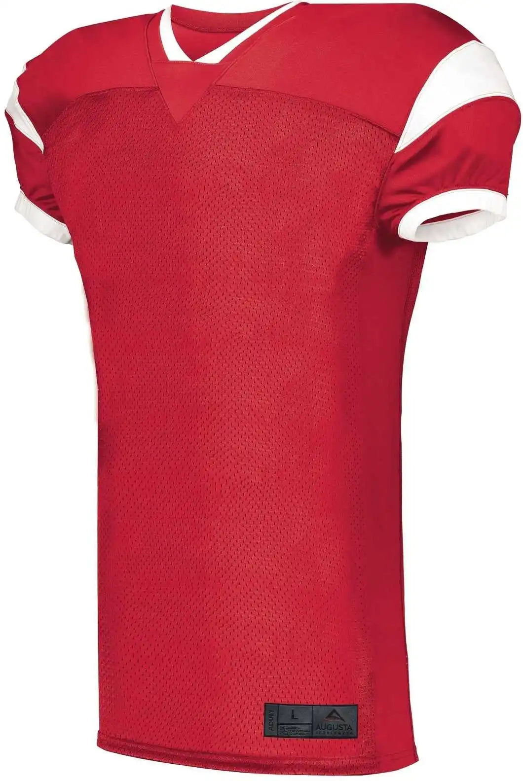 Augusta 9583 Youth Slant Football Jersey Red White