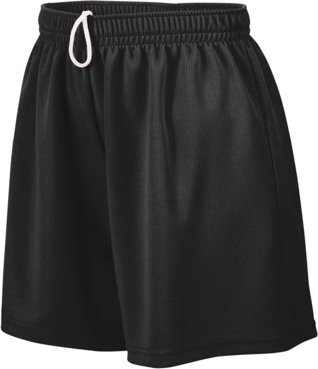 Augusta 960 Ladies Wicking Mesh Short - Black - s