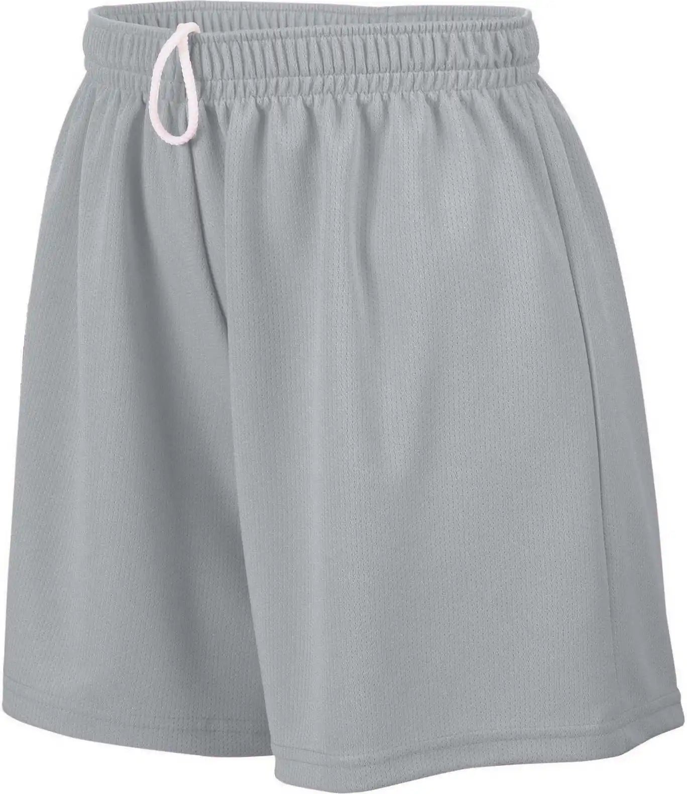 Augusta 961 Girls Wicking Mesh Short - Silver Grey