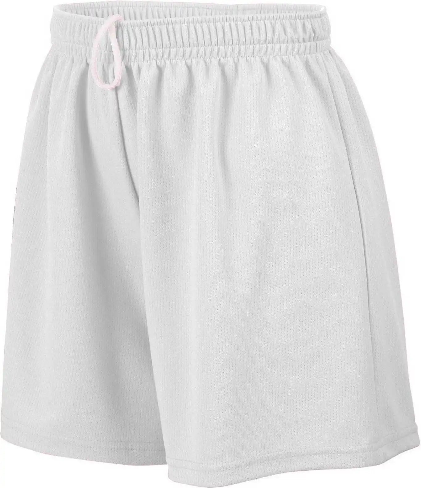 Augusta 961 Girls Wicking Mesh Short - White