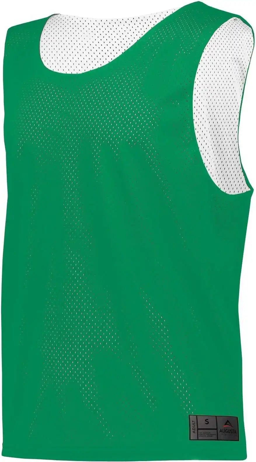 Augusta 9718 Youth Mesh Reversible Pinnie - Kelly White