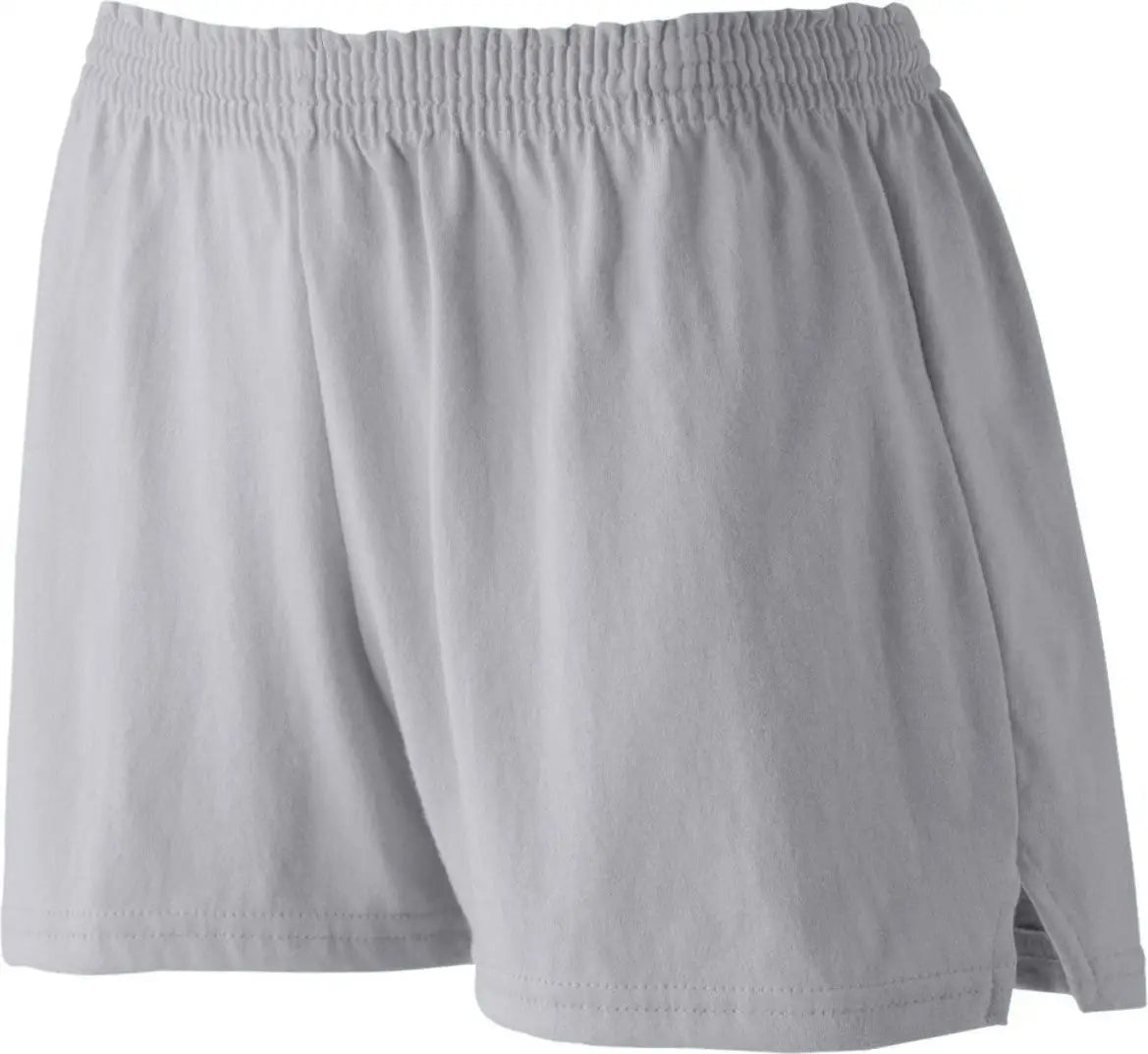 Augusta 988 Girls Trim Fit Jersey Short - Athletic Heather - Xs