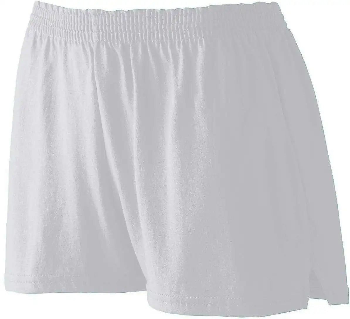 Augusta 988 Girls Trim Fit Jersey Short - Light Gray