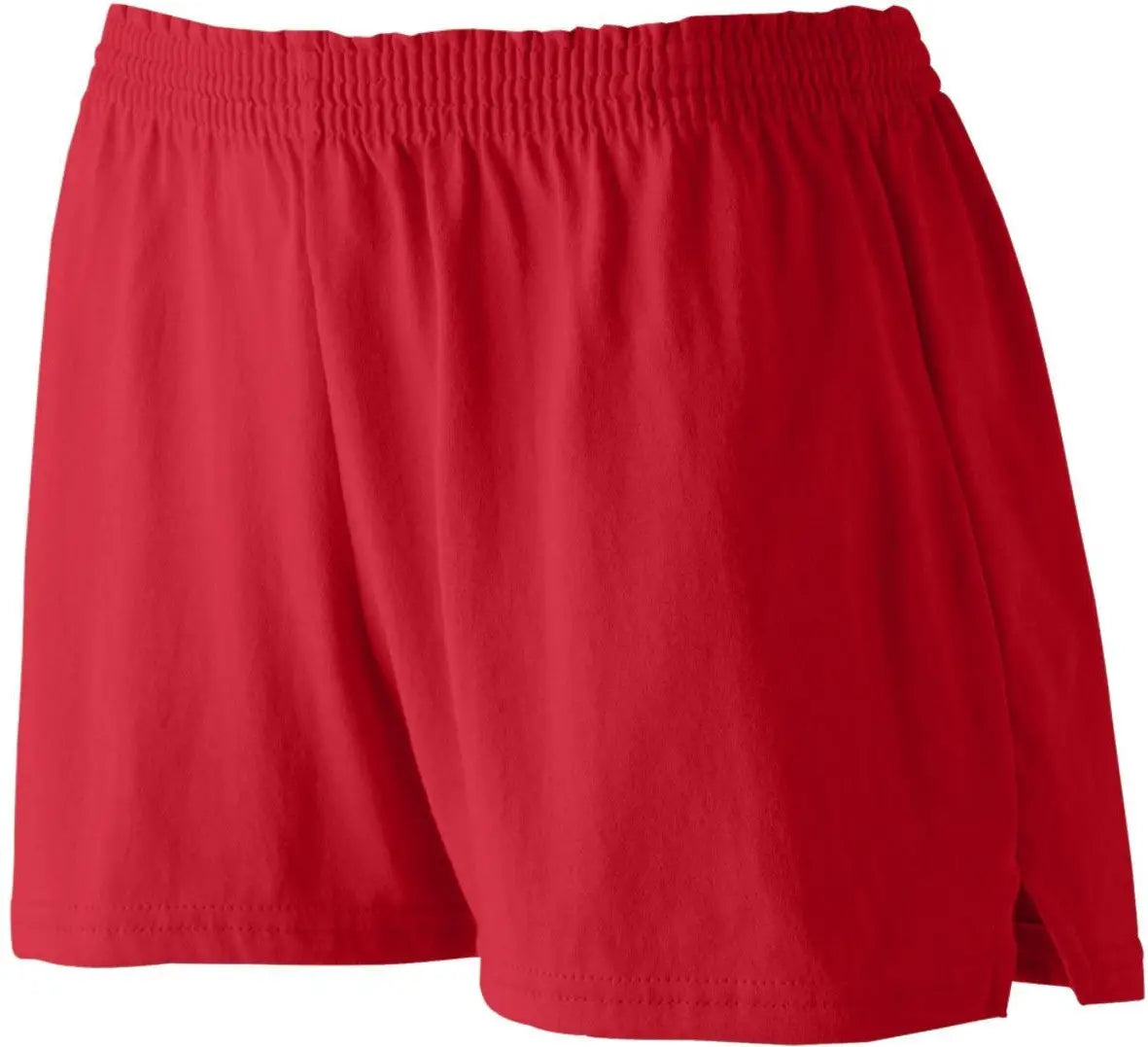 Augusta 988 Girls Trim Fit Jersey Short - Red - Xs