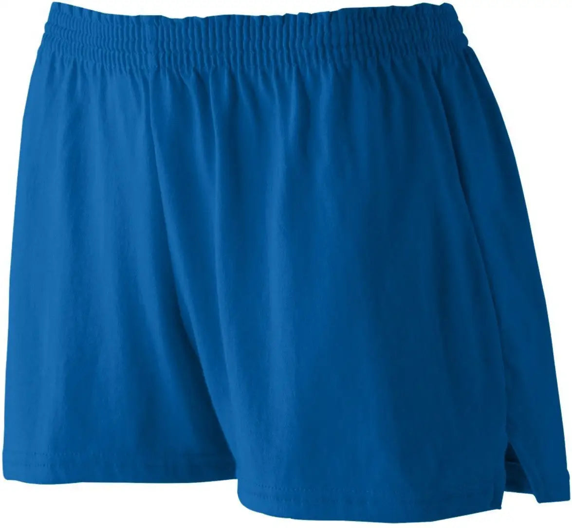 Augusta 988 Girls Trim Fit Jersey Short - Royal